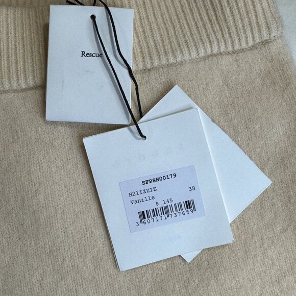 Sandro Paris Women's Izzie Shorts Size 38 6 US Medium Vanilla NWT Wool MSRP $145 - Picture 6 of 6